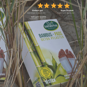 20 Bambus-Pads von sanaviva® -Fußpflaster aus Bambus-Naturprodukt